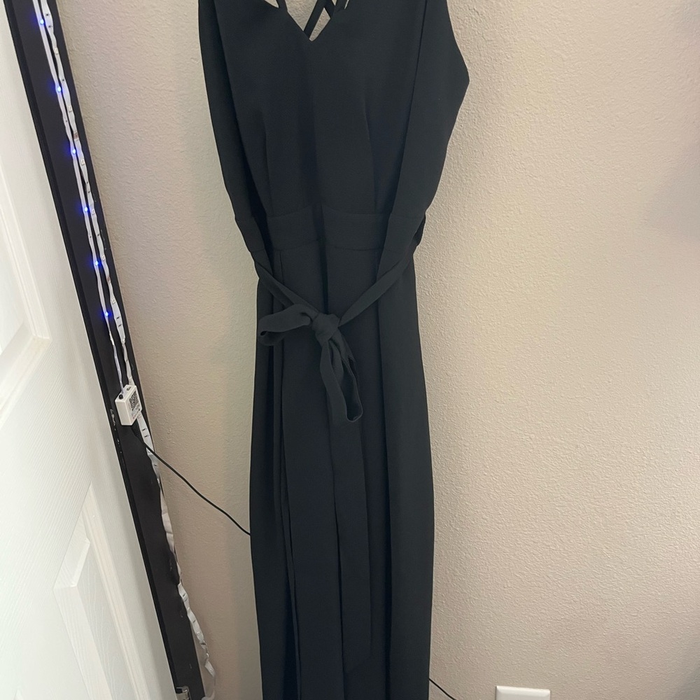 Elegant Black Sleeveless Romper